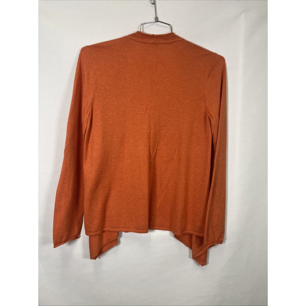 J. Jill Cardigan Sweater Cotton Blend Women's L Open Front Draped Lightweight - Picture 3 of 6